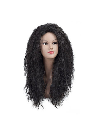  Medium Long Wigs Synthetic Hair 204g Curly Wigs For Black Women Kanekalon High Temperature Fiber