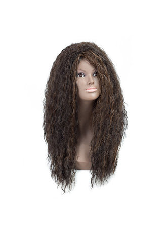  Medium Long Wigs Synthetic Hair 204g Curly Wigs For Black Women Kanekalon High Temperature Fiber