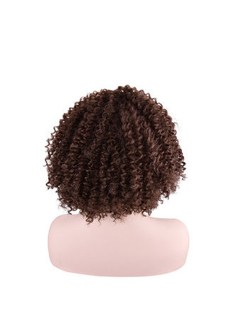  Synthetic Curly Wig 4# Japanese Kanekalon Fiber Wigs For Black Women 9Inch Heat Resistant Short Wigs
