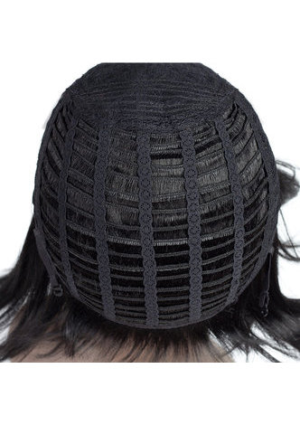  Synthetic hair Wigs 3.5-5inch Natural Black High Temperature Fiber 1b Wigs for Black Women