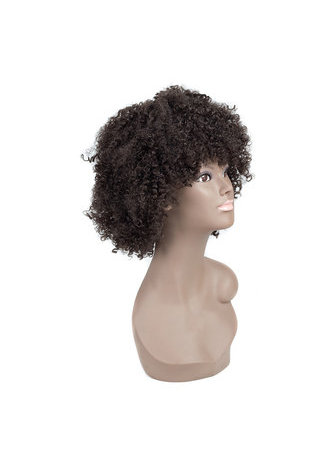 HairYouGo Curly Synthetic Wig 4# 5Inch Kanekalon Short Wigs For Black Women 1PC
