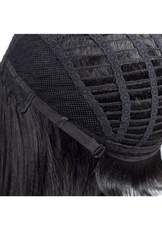 HairYouGo Synthetic hair Wigs 3.5-5inch Natural Black High Temperature Fiber 1b Wigs for Black Women
